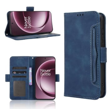 Чехол-книжка Skin Feel Calf на OnePlus 15 — синий