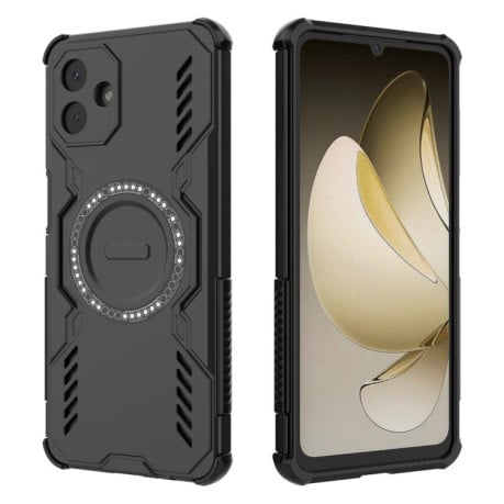 Протиударний чохол Butterfly Armor з MagSafe на Samsung Galaxy A07 4G - чорний