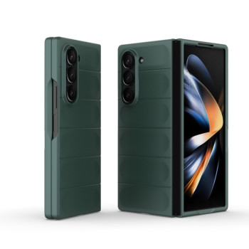 Силіконовий чохол Magic Flannel для Samsung Galaxy Fold 6 - зелений