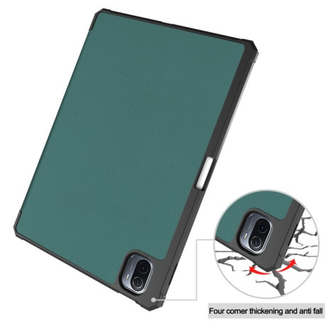 Чохол-книжка Custer Pattern Pure Color на Xiaomi Pad 5/5 Pro - зелений