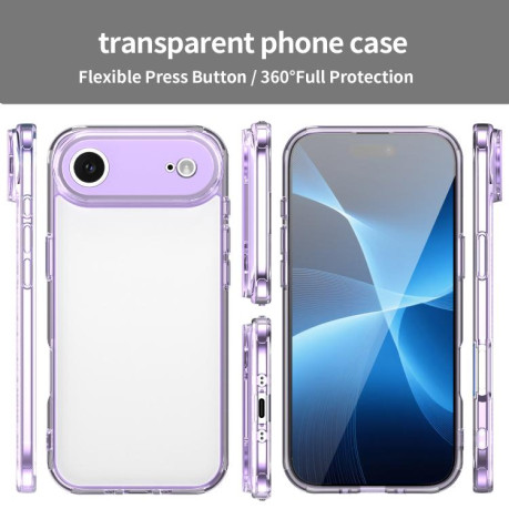Чехол PC Hybrid TPU Airbag Shockproof для iPhone Air - фиолетовый