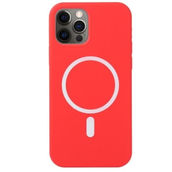 Противоударный чехол Nano Silicone (Magsafe) для iPhone 12 / 12 Pro - красный