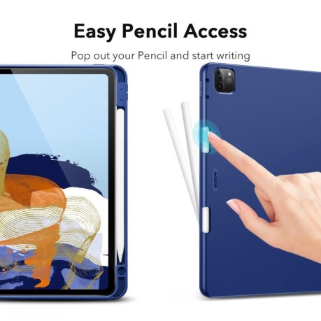 Чехол-книжка  ESR Rebound Pencil Series для iPad Pro 11 2021/2020/2018/Air 2020 - синий