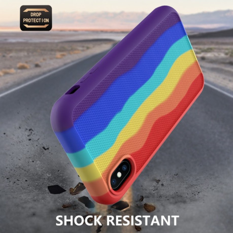 Протиударний чохол Rainbow Silicone для iPhone XR - чорний
