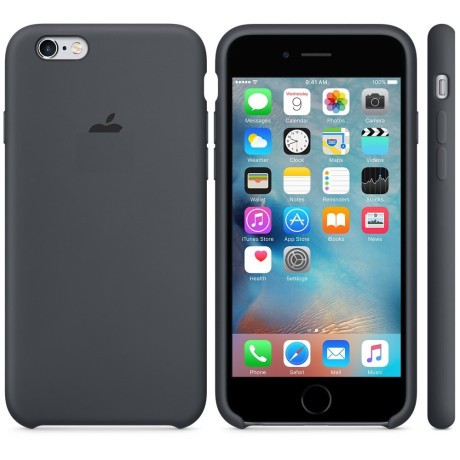 Силиконовый чехол Silicone Case Charcoal Gray для iPhone 6/6S