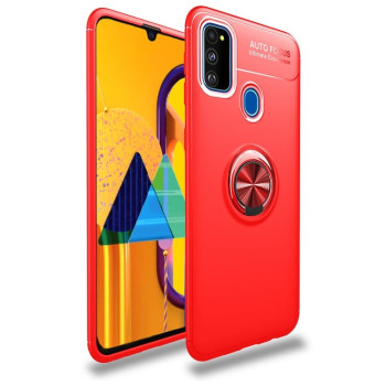 Противоударный чехол Lenuo на Samsung Galaxy M21/M30s - красный
