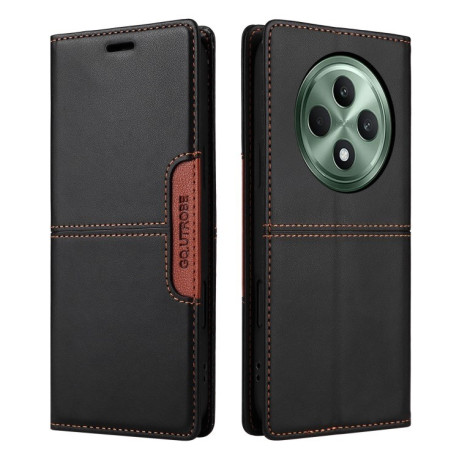 Чехол-книжка GQUTROBE G01 RFID Anti-theft Leather  для OPPO Reno12 F/12FS - черный