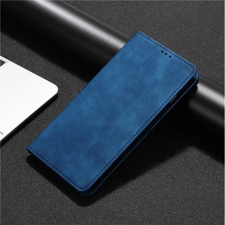 Чехол-книжка Retro Skin Feel Business Magnetic на OPPO A3/A3x/A40m - синий