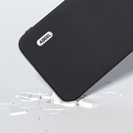 Противоударный чехол ABEEL Cowhide Texture для Samsung Galaxy S23 FE 5G - черный