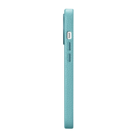 Кожаный чехол iCarer Litchi Premium для iPhone 14 Pro - зеленый