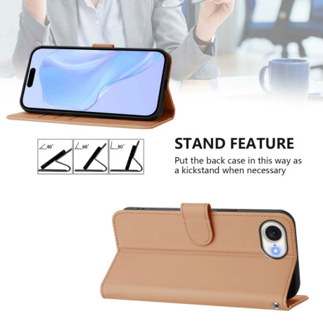 Чохол-книжка Skin Feel S-type для iPhone 16e - Nude