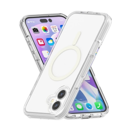 Протиударний чохол Terminator Style Transparent MagSafe Magnetic для iPhone 16 - прозорий
