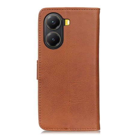 Чохол-книжка KHAZNEH Cowhide Texture на Xiaomi Poco X7 Pro - коричневий