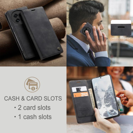 Чохол-книжка CaseMe-013 Multifunctional на OnePlus 13 - чорний