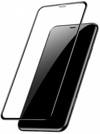 Захисне скло Baseus 0.2mm 9H Curved Full Screen Tempered Glass Film на iPhone 11 Pro Max/Xs Max чорне