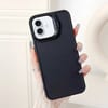 Противоударный чехол Lens Frame Holder Shockproof для iPhone 16 Plus - черный
