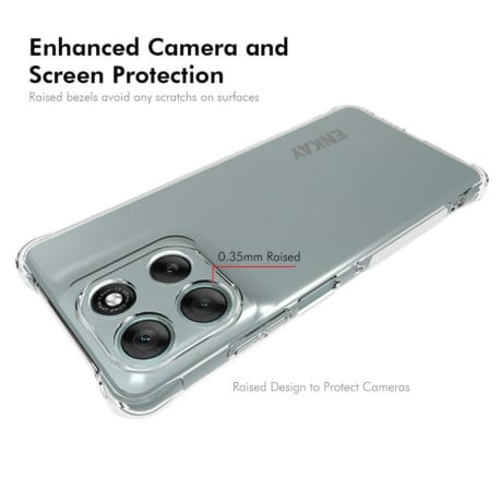 Прозрачный силиконовый чехол ENKAY Hat-Prince на Motorola Moto G86 Power 5G