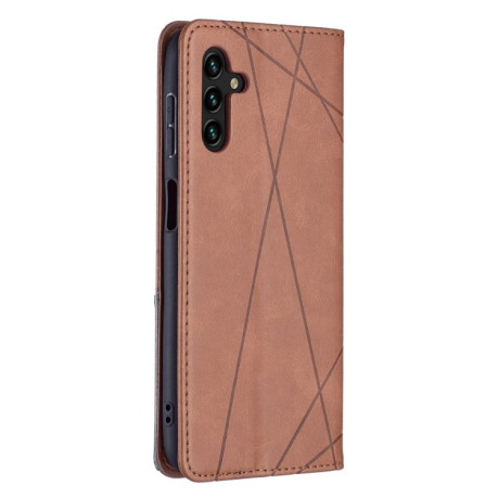 Чехол-книжка Rhombus Texture на Samsung Galaxy A04s/A13 5G - коричневый