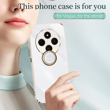 Протиударний чохол XINLI Straight Edge with Ring Holder для Redmi 14C 4G/Poco C75/Redmi A4 5G - синій