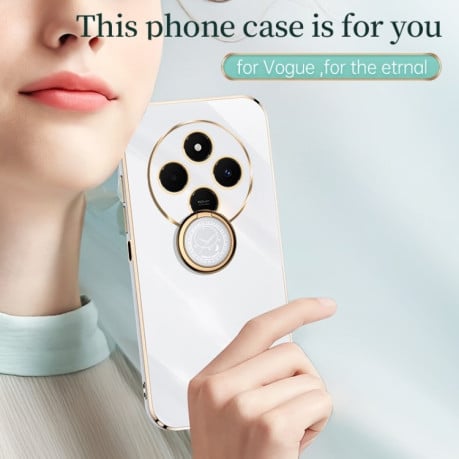 Протиударний чохол XINLI Straight Edge with Ring Holder для Redmi 14C 4G/Poco C75/Redmi A4 5G - зелений