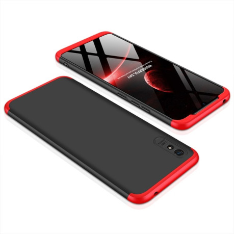 Противоударный чехол GKK Three Stage Splicing на Xiaomi Redmi 9A - черно-красный