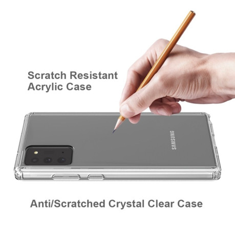Акриловый противоударный чехол HMC на Samsung Galaxy Note 20 - черный