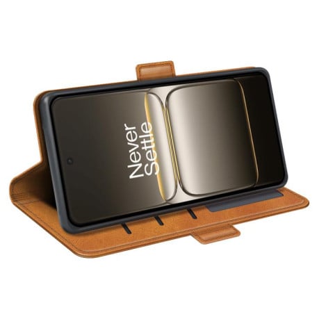 Чохол-книжка Dual-side Magnetic Buckle на OnePlus Nord 5 / Ace 5 Ultra - жовтий