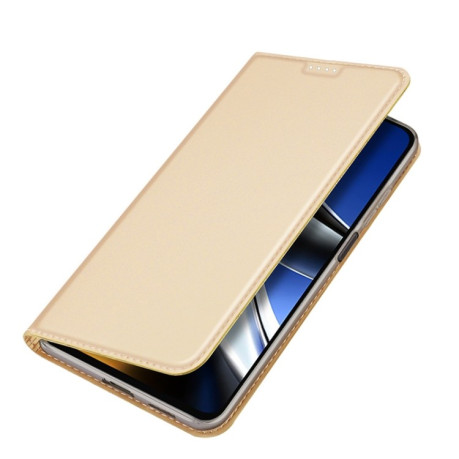 Чехол- книжка DUX DUCIS Skin Pro Series на Xiaomi Poco X4 Pro 5G - золотой