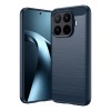 Чохол Brushed Texture Carbon Fiber на Xiaomi 17T Pro 5G — синій