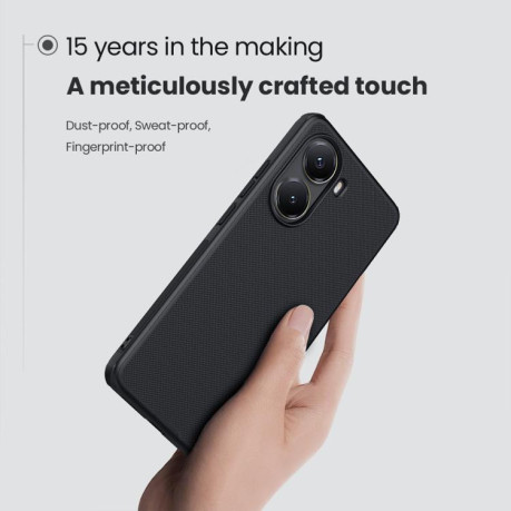 Противоударный чехол NILLKIN Super Frosted для Xiaomi Poco X7 Pro - синий
