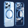Противоударный чехол Lens MagSafe для iPhone 15 Pro - синий