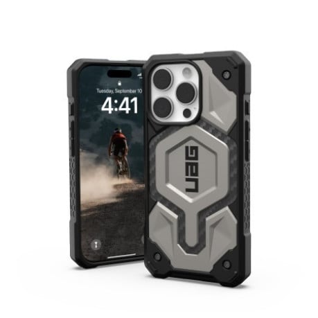 Оригінальний чохол UAG Monarch Pro MagSafe для iPhone 16 Pro - Titanium