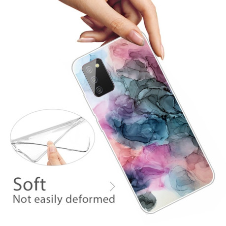 Противоударный чехол Marble Pattern для Samsung Galaxy A02s - Abstract Multicolor