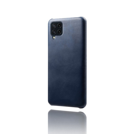 Противоударный чехол Calf Texture для Samsung Galaxy M22 - синий
