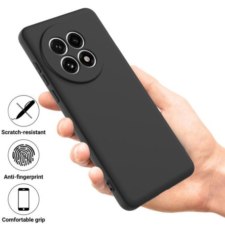 Силіконовий чохол Solid Color Liquid Silicone на OnePlus 13R/Ace 5/5 Pro - чорний