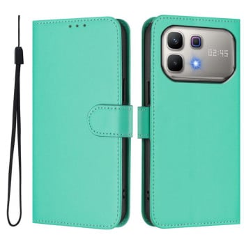 Чохол-книжка з м'яким покриттям (Skin Feel) з шнурком для Infinix Note 60 5G / Note 60 Pro 5G — зелений