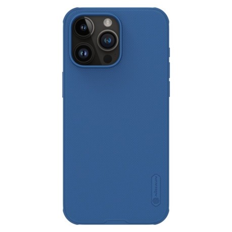 Противоударный чехол NILLKIN Frosted Shield Pro Magnetic Magsafe для iPhone 15 Pro Max - синий