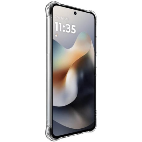 Силиконовый прозрачный чехол imak Airbag с усиленными углами на Motorola Moto G86 Power