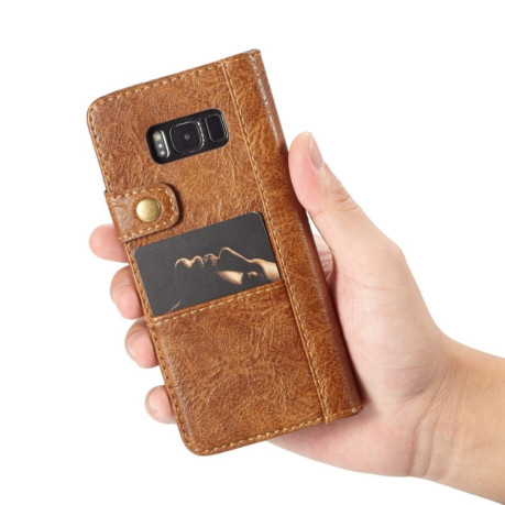 Чехол-книжка CaseMe Crazy Horse Texture на Samsung Galaxy S8 /G950-коричневый