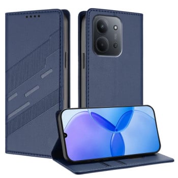 Чохол-книжка Embossed Multi-functional Wallet Retro Leather на Xiaomi Redmi 15C 5G / 4G EU 173mm - синій