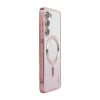 Противоударный чехол ENKAY Hat-Prince Magnetic Glitter Plated для Samsung Galaxy S25+ 5G - розовый