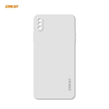 Чехол-книжка ENKAY PC071 Hat-Prince на iPhone XS / X - белый
