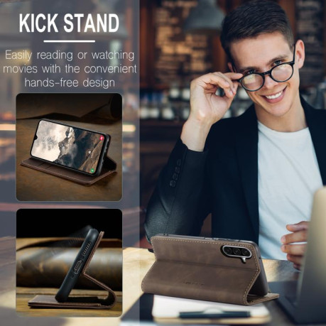 Чохол-книжка CaseMe-013 Multifunctional  для Samsung Galaxy A26 5G - кавовий