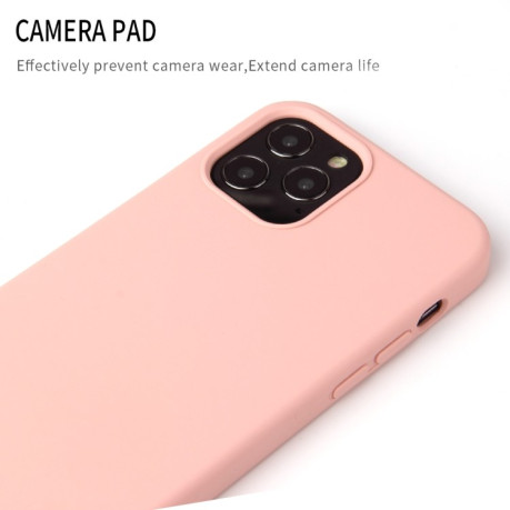 Силіконовий чохол Solid Color Liquid для iPhone 12/12 Pro - пісочно-рожевий