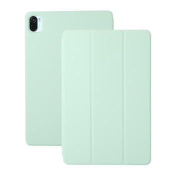 Магнитный чехол-книжка Solid Color Magnetic для Xiaomi Pad 5 / Pad 5 Pro - светло-зеленый