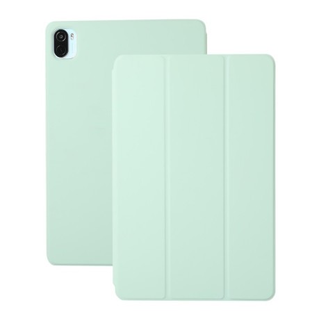 Магнітний чохол-книжка Solid Color Magnetic для Xiaomi Pad 5 / Pad 5 Pro - світло-зелений