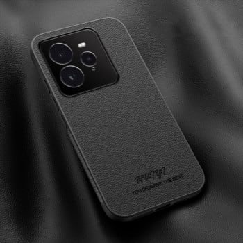 Чехол HUIYI Leather Magnetic для Realme GT 7 Pro - черный