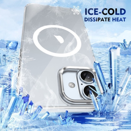 Протиударний чохол Ice Feel HD Transparent MagSafe PC для iPhone 16 - білий