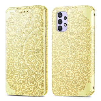 Чехол-книжка Blooming Mandala для Samsung Galaxy A32 4G - желтый