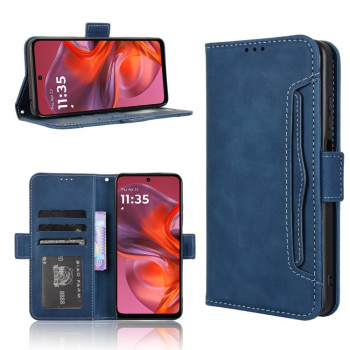 Чехол-книжка Skin Feel Calf на Motorola Moto G05 4G / E15 4G - синий